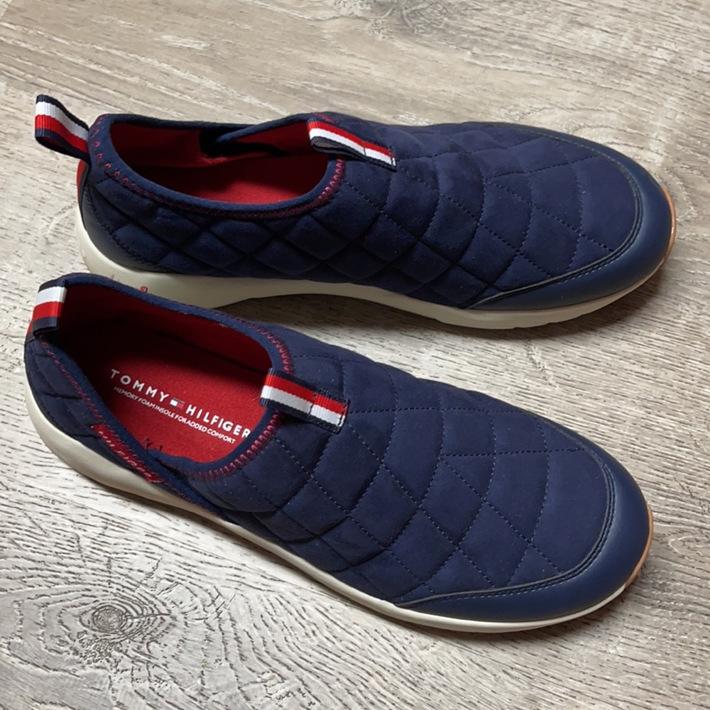 Tommy Hilfiger Shoes Men’s 11 Grizzly Navy Blue Memory Foam Slip on Sneakers - Picture 6 of 6